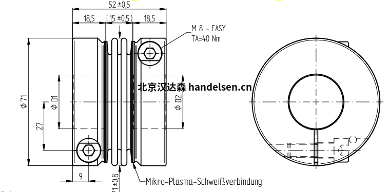 JAKOB 金屬波紋管聯軸器KG JAKOB 金屬波紋管聯軸器KG140-2W