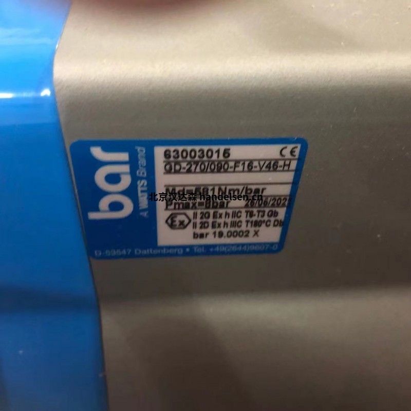 德國Bar閥門 SM-M2用于食品行業 德國Bar閥門 SM-M2用于食品行業