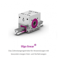 LEANTECHNIK 齒條齒輪箱lifgo?系列，有三種尺寸可供選擇