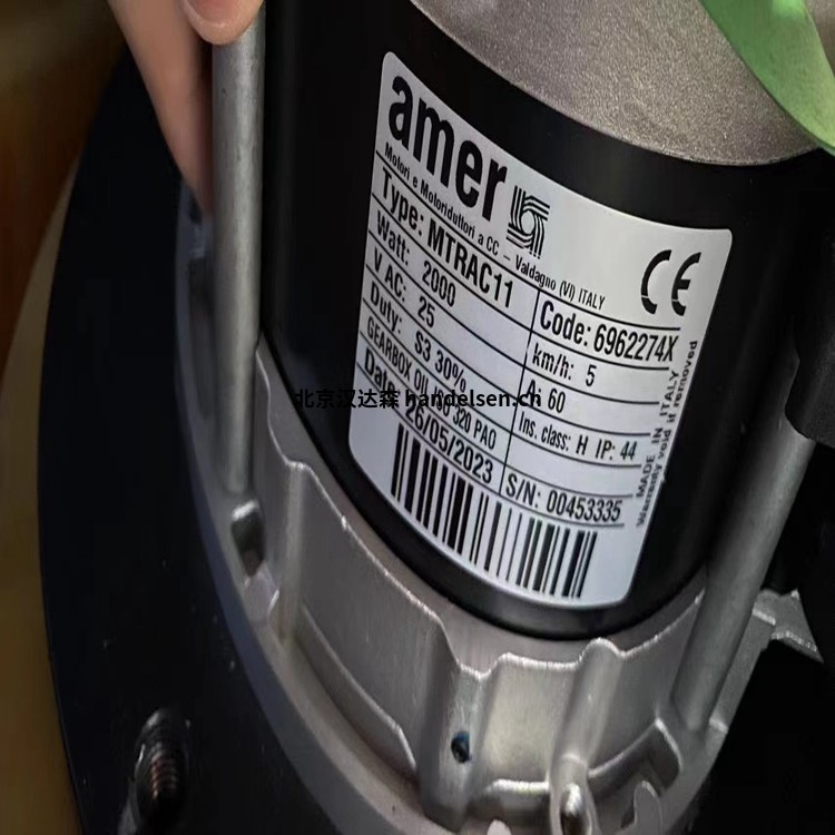 意大利Amer MTRAC11 電機車輪總成驅動 銘牌(1)(2)